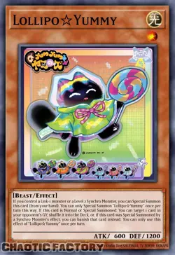 YUGIOH JUSH-EN018 Lollipo☆Yummy Ultra Rare 1st Edition NM - Image 1