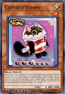 YUGIOH JUSH-EN016 Cupsy☆Yummy Ultra Rare 1st Edition NM - Image 1