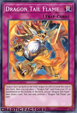 YUGIOH JUSH-EN011 Dracotail Flame Super Rare 1st Edition NM - Image 1