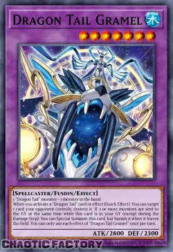 YUGIOH JUSH-EN007 Dracotail Gulamel Super Rare 1st Edition NM - Image 1