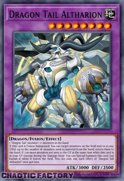 YUGIOH JUSH-EN006 Dracotail Arthalion Ultra Rare 1st Edition NM - Image 1