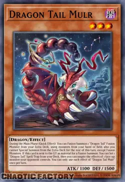 YUGIOH JUSH-EN005 Dracotail Mululu Ultra Rare 1st Edition NM - Image 1
