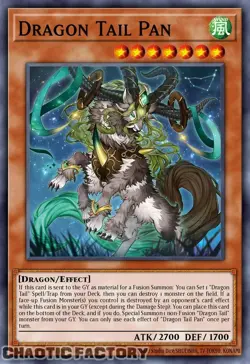 YUGIOH JUSH-EN003 Dracotail Pan Super Rare 1st Edition NM - Image 1