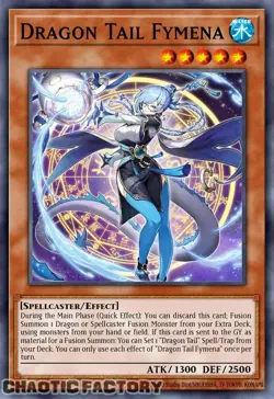 YUGIOH JUSH-EN002 Dracotail Faimena Ultra Rare 1st Edition NM - Image 1