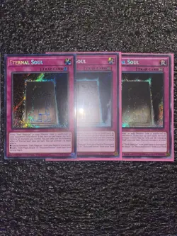 Yugioh 3x Eternal Soul LDK2-ENS06 Secret Rare Limited Edition LP - Image 1