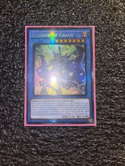 Yugioh Illusion of Chaos RA02-EN020 Prismatic Collector's Rare 1st Edition LP - Image 1