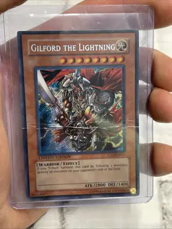 Yugioh Gilford The Lightning CT2-EN001 Rare Limited Edition HP Heavily Played - Image 2