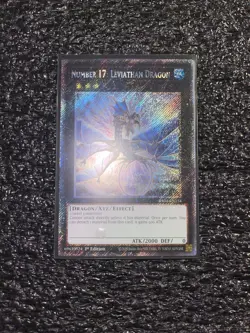 Yugioh Number 17: Leviathan Dragon RA04-EN154 Platinum Secret Rare 1st NM - Image 1