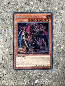 Yugioh TCG Regenesis Archfiend ALIN-EN016 Secret Rare 1st Edition NM-M - Image 1