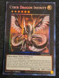 Yugioh Cyber Dragon Infinity RA04-EN068 Prismatic Collector's Rare NM - Image 1