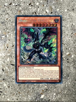 Yugioh TCG Diabellsar Vengeance ALIN-EN011 Secret Rare 1st Edition NM-M - Image 1