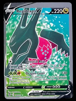 Regidrago V 183/195 - Full Art Ultra Rare Holo - Silver Tempest Pokemon Card - Image 1
