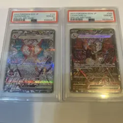Pokemon Card Charizard Ex Sar Psa10 Shiny Black Smoke Set Of 2 - Image 1