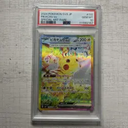 Pokemon Card Pikachu Ex Sar Psa10 Choden Breaker - Image 1