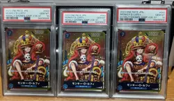 One Piece Card Luffy Promo Jump Psa10 3-Row - Image 1