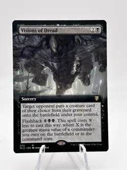 Visions of Dread 072 Extended Art Innistrad Midnight Hunt Commander MIC MTG NM - Image 1