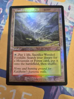 MTG Magic The Gathering - Wooded Foothills - Foil NM - Image 1