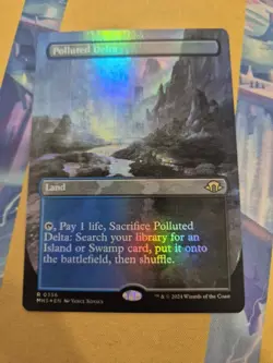 Polluted Delta *FOIL* BORDERLESS - Modern Horizons 3 (0356) - Near Mint - MTG - Image 1