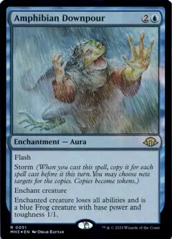 Amphibian Downpour (Foil) Modern Horizons 3 - Magic MTG NM - Image 1