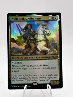 Wylie Duke, Atiin Hero 0239 Foil Outlaws of Thunder Junction OTJ MTG NM - Image 1
