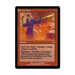 WOTC MtG Judgment Lava Dart (C) (Foil) EX - Image 1