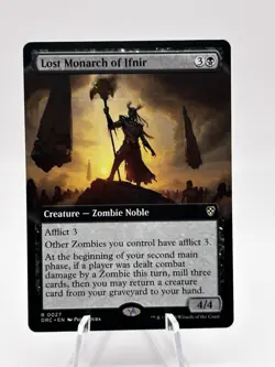 Lost Monarch of Ifnir 0027 Extended Art Commander: Aetherdrift DRC MTG NM - Image 1