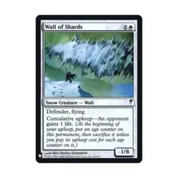 WOTC MtG Mystery Booster: Retail Exclusives Wall of Shards (U) (Foil) NM - Image 1