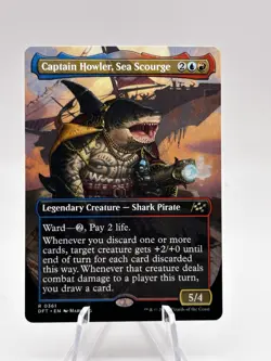 Captain Howler, Sea Scourge 0361 Borderless Aetherdrift DFT MTG NM - Image 1