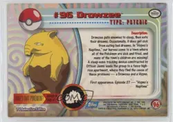 Drowzee Silver Foil Topps Pokemon TV Animation Edition Series 2 #96 2000 10cj - Image 2