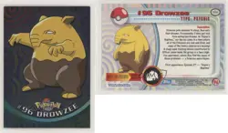 Drowzee Silver Foil Topps Pokemon TV Animation Edition Series 2 #96 2000 tv5 - Image 3