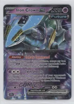 Iron Crown ex Pokemon SV05: Temporal Forces #081 1bu3 - Image 1