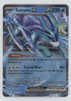 Suicune ex Holo Pokemon TCG Classic Blastoise Deck (CLB) #010 1bu3 - Image 1