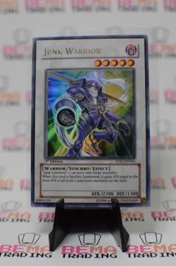 YuGiOh Junk Warrior 5DS1-EN041 1st Edition Ultra Rare LP - Image 1