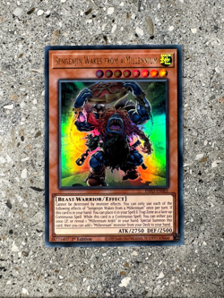 Yugioh TCG Sengenjin Wakes from a Millennium INFO-EN001 Ultra Rare 1st Ed NM-M - Image 1