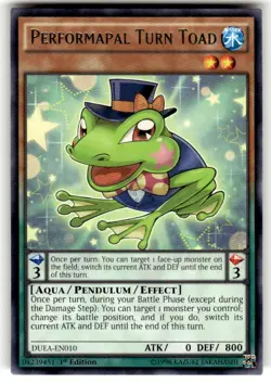 Performapal Turn Toad - DUEA-EN010 - 1st ed - YuGiOH - Rare - Image 1