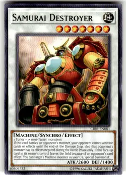 Samurai Destroyer - CIBR-EN081 - Unl Edition Near Mint Yugioh - Image 1