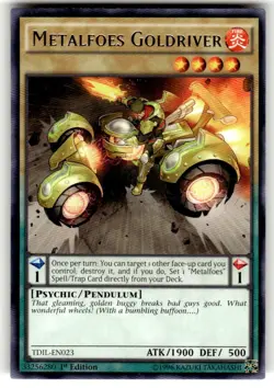 Metalfoes Goldriver TDIL-EN023 NM Yugioh 1st Edition - Image 1