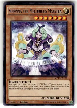 1x (NM) - Shopina the Melodious Maestra - MP15-EN131 - Rare 1st Edition YuGiOh - Image 1
