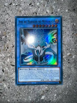 Yugioh TCG Ame no Habakiri no Mitsurugi ALIN-EN092 Super Rare 1st Edition NM-M - Image 3