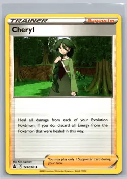 2021 Pokemon TCG Cheryl SWSH05 Battle Styles 125/163 Uncommon Trainer Card - Image 1
