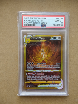 ARCEUS VSTAR GG70/GG70 | PSA 10 | Crown Zenith Full Art Pokemon Card - Image 1