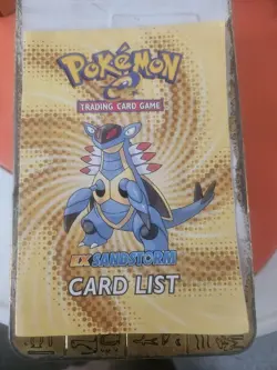 Pokemon Rulebook & Card List Manual EX Sandstorm Armaldo Shiftry 2003 - Image 1