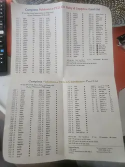 Pokemon Rulebook & Card List Manual EX Sandstorm Armaldo Shiftry 2003 - Image 3