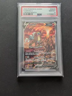 PSA 10 Entei V GG36/GG70 Crown Zenith Ultra Rare Pokemon Card GEM MINT - Image 1