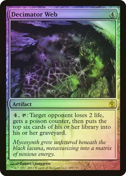 MTG Decimator Web FOIL NM Mirrodin Besieged MBS English Magic Gathering card - Image 1