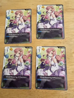 Overflowing Affection - GD01-118 NM - Gundam TCG - 4 card Playset - Image 1