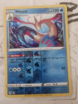 Milotic Reverse Holo 39/189 Sword & Shield Darkness Ablaze Pokemon Card - Image 1