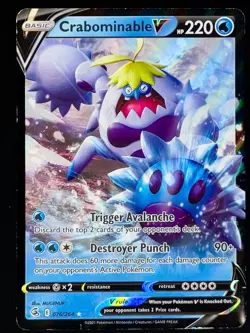 Crabominable V 076/264 - Ultra Rare Holo - Fusion Strike Pokemon Card - Image 1