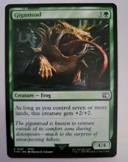 MTG - Final Fantasy: Gigantoad (0187) - Common - Near Mint - Image 1