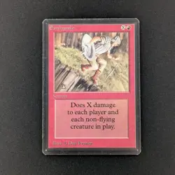 MTG \>> Earthquake (GD) <<// Beta - 341 Trading - Magic - Image 1
